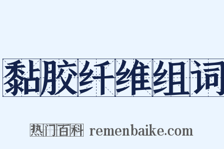 黏胶纤维组词是什么意思的图片